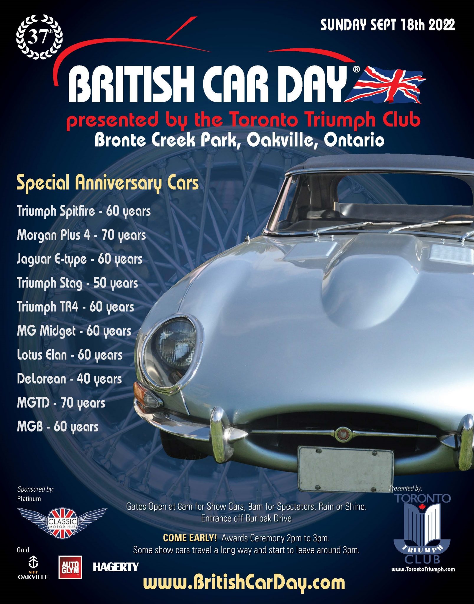 British Car Day, Bronte Creek Provincial Park Niagara British Car Club